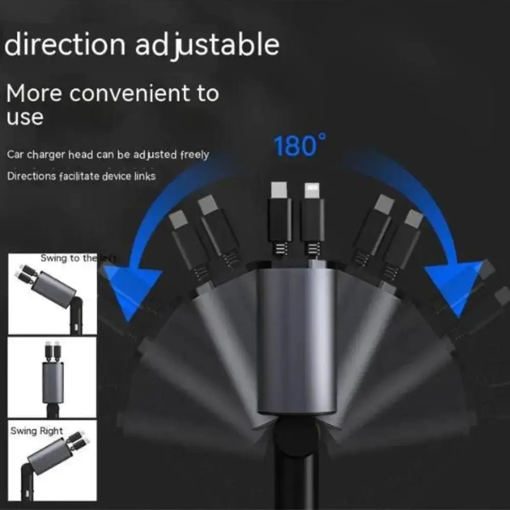 FAST 100W Car Phone Charger Lighter USB And TYPE - C Adapter - Cheapnfast