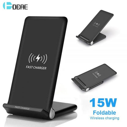 15W FAST WIRELESS CHARGER WITH STAND QUICK CHARGE - Cheapnfast
