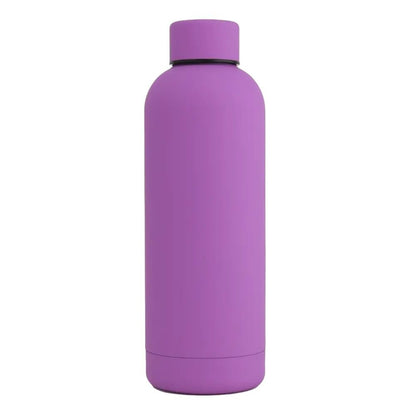 17oz Rubber Vacuum Insulated Stainless Steel Water Bottle - Cheapnfast