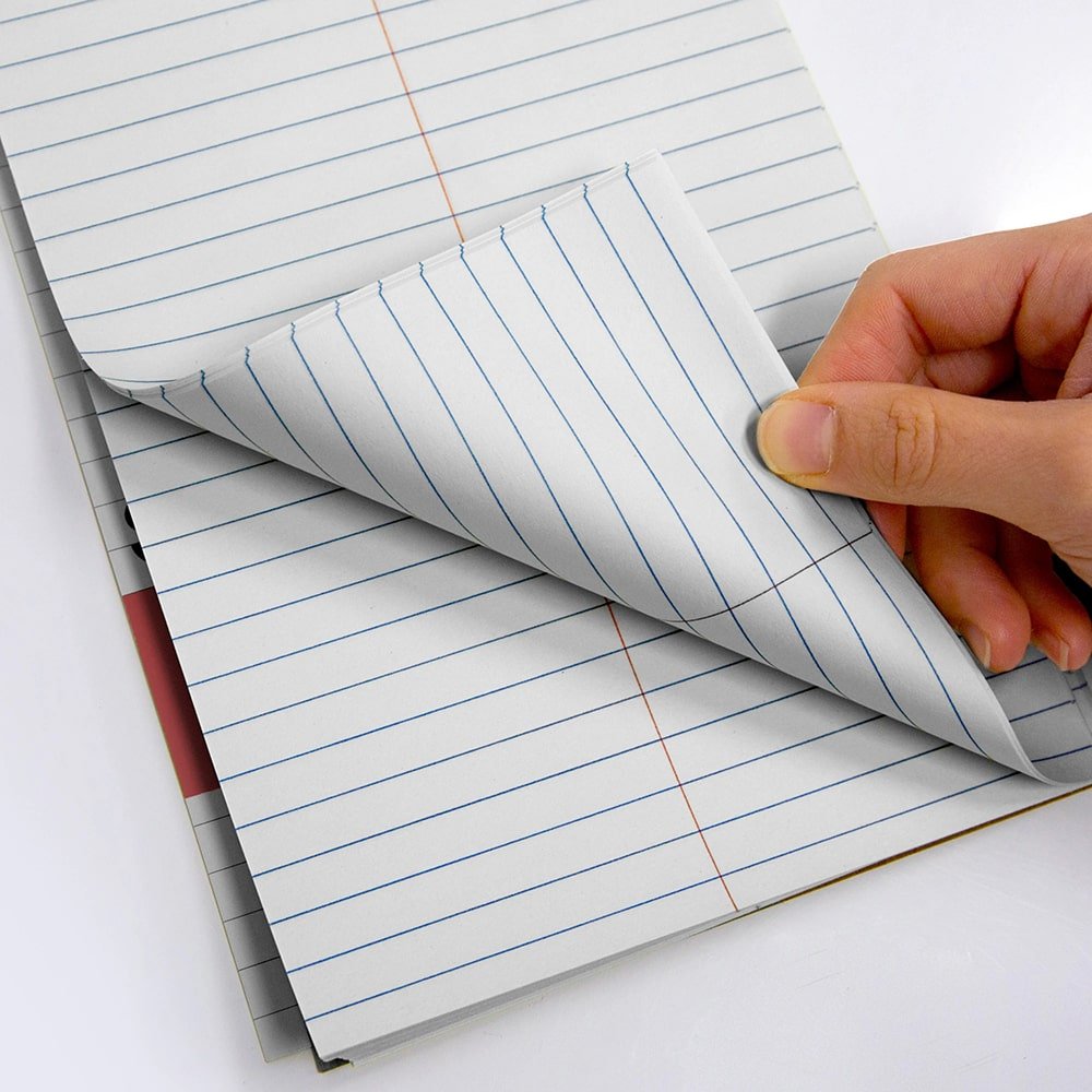 80 Ct. 6" X 9" White Paper Gregg Ruled Steno Book - Cheapnfast