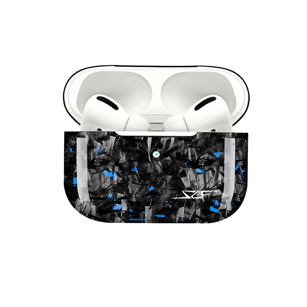 Apple AirPods | Blue Flake Real Forged Carbon Fiber Case - Cheapnfast