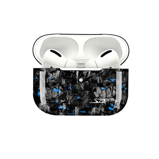 Apple AirPods | Blue Flake Real Forged Carbon Fiber Case - Cheapnfast