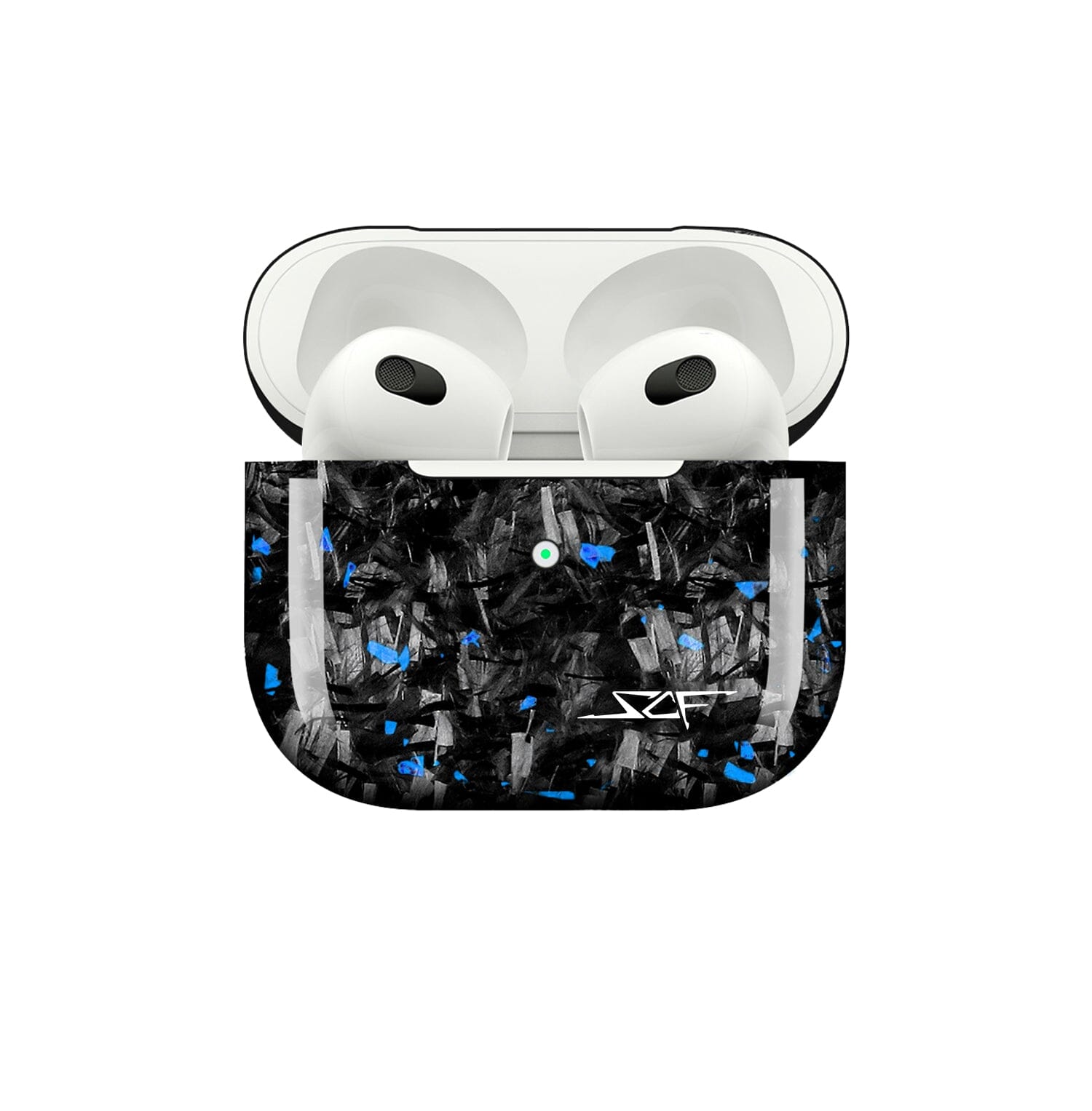 Apple AirPods | Blue Flake Real Forged Carbon Fiber Case - Cheapnfast