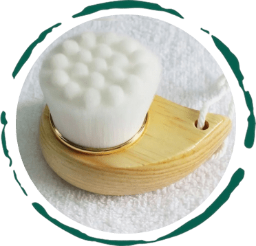 Facial Brush with Bamboo Handle - Cheapnfast