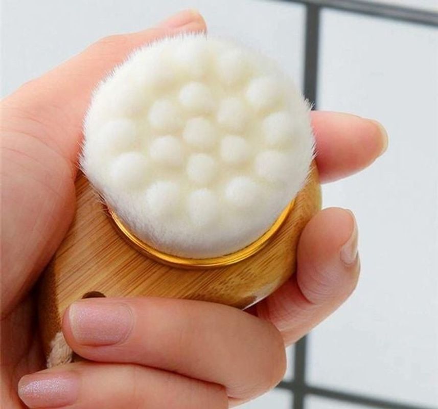 Facial Brush with Bamboo Handle - Cheapnfast