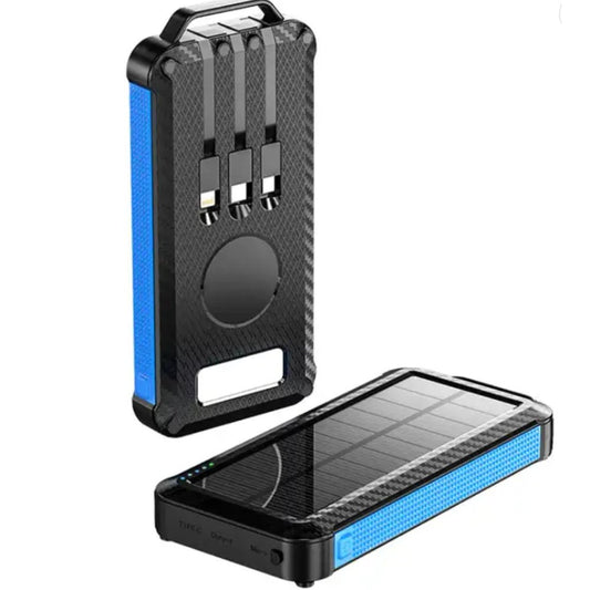 Ip65 Waterproof Portable Wireless Solar Power Bank Panel Charger Solar Powerbank Usb - C - Cheapnfast