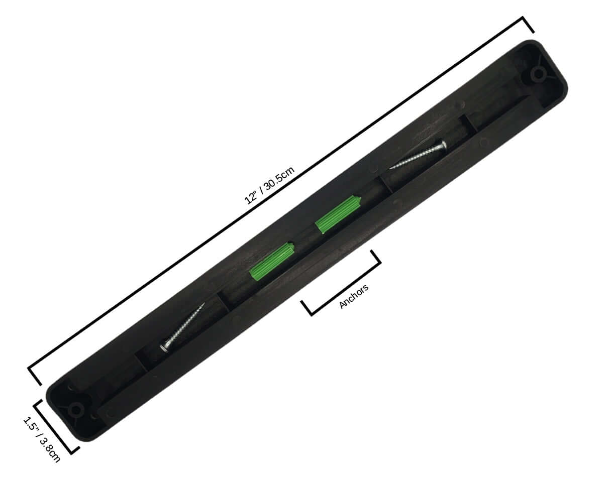 Kitchen Knife Set Kit | Red Handle & Black Magnetic Rack - Cheapnfast