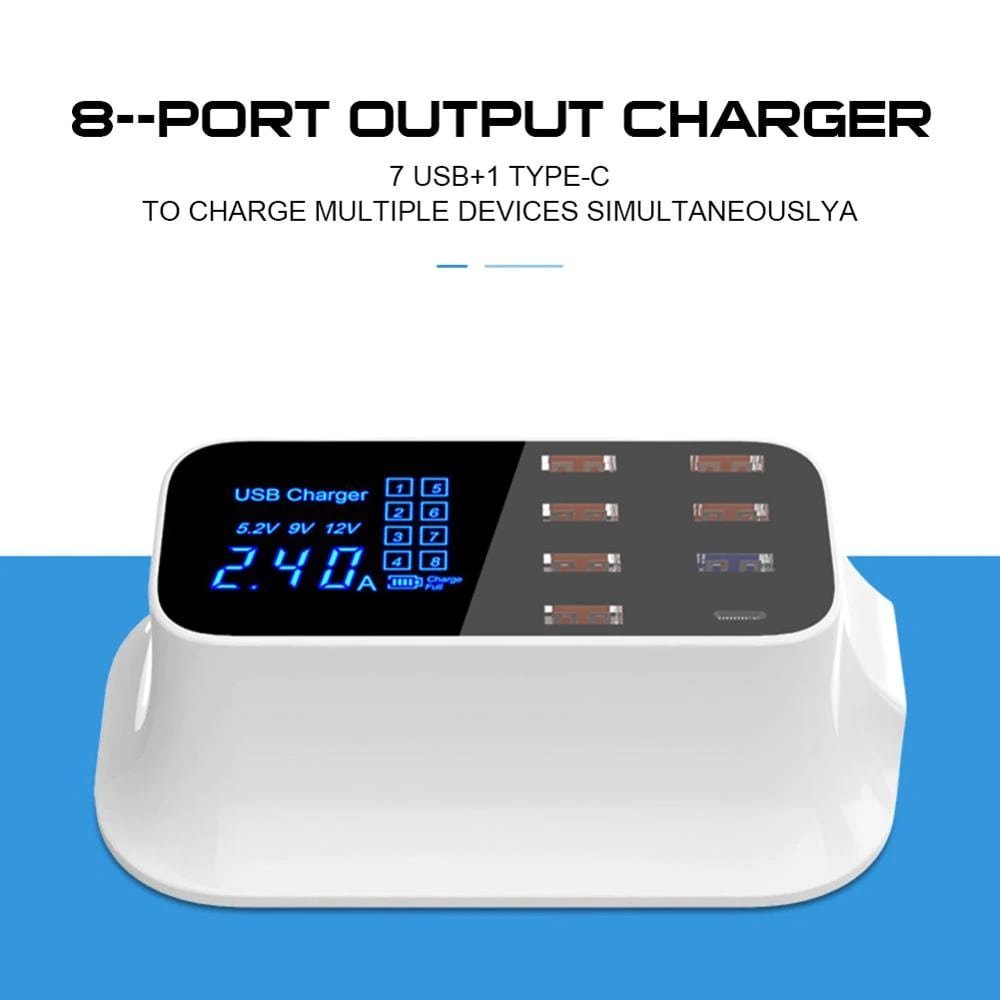 Multi - Port USB Charger Station Type C - Cheapnfast