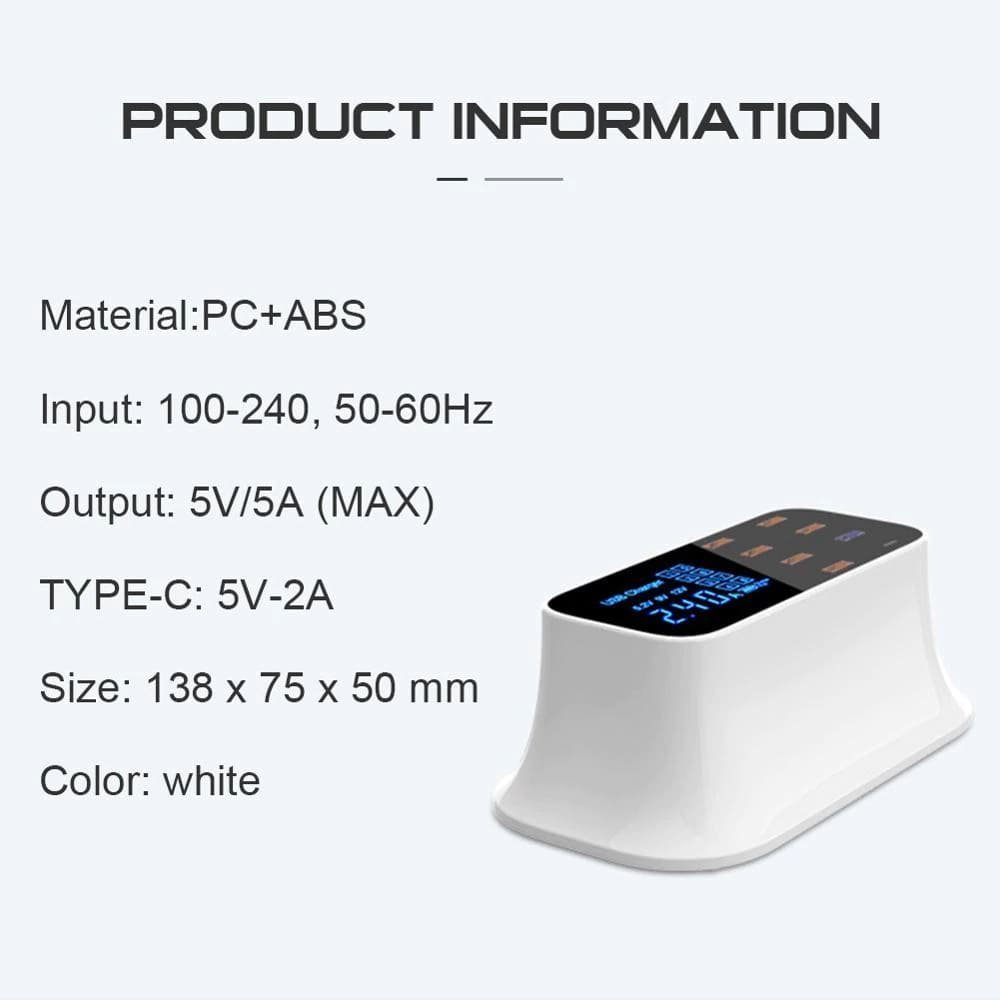 Multi - Port USB Charger Station Type C - Cheapnfast