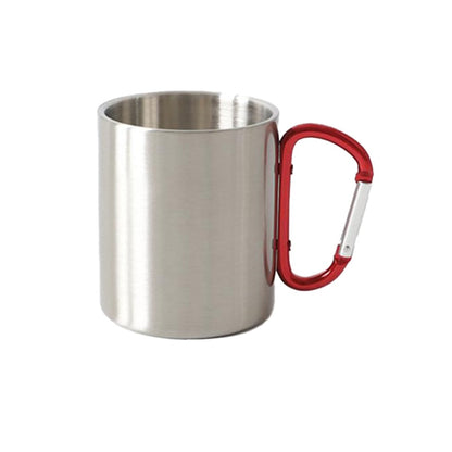 Stainless Steel Double Wall Carabiner Mug 10oz - Cheapnfast