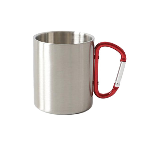 Stainless Steel Double Wall Carabiner Mug 10oz - Cheapnfast