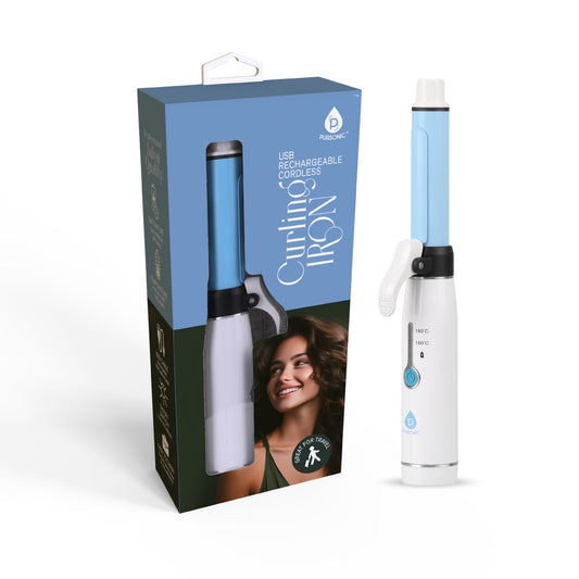 USB Rechargeable Cordless Curling Iron - Cheapnfast